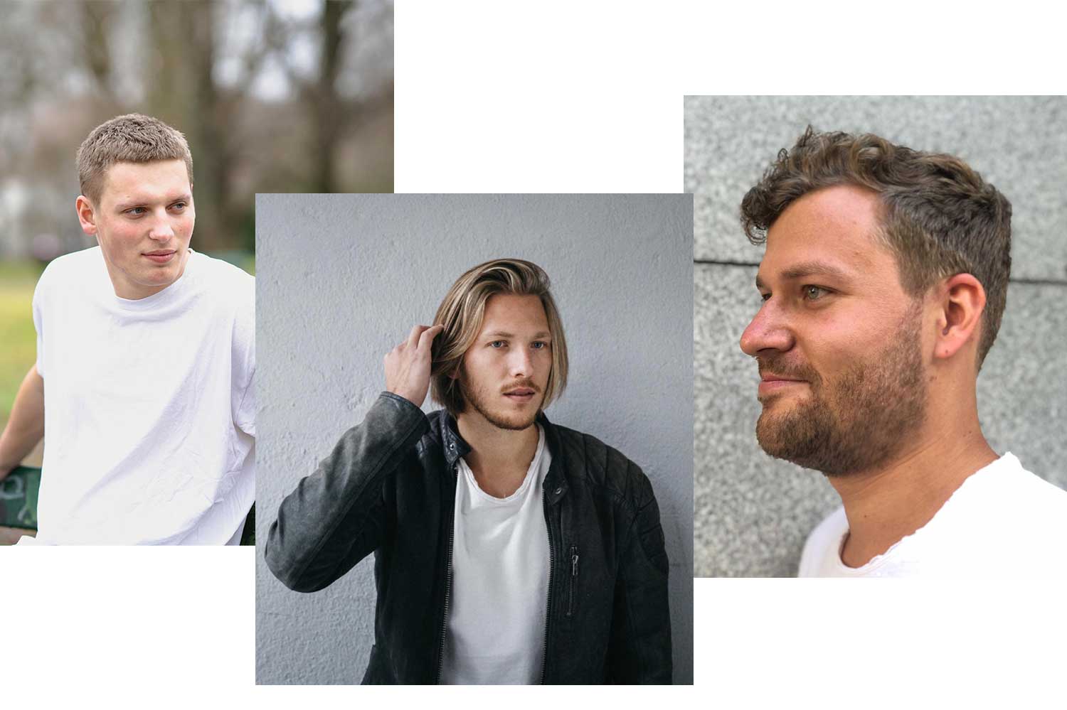 3er Bild Übersicht Männerfrisuren