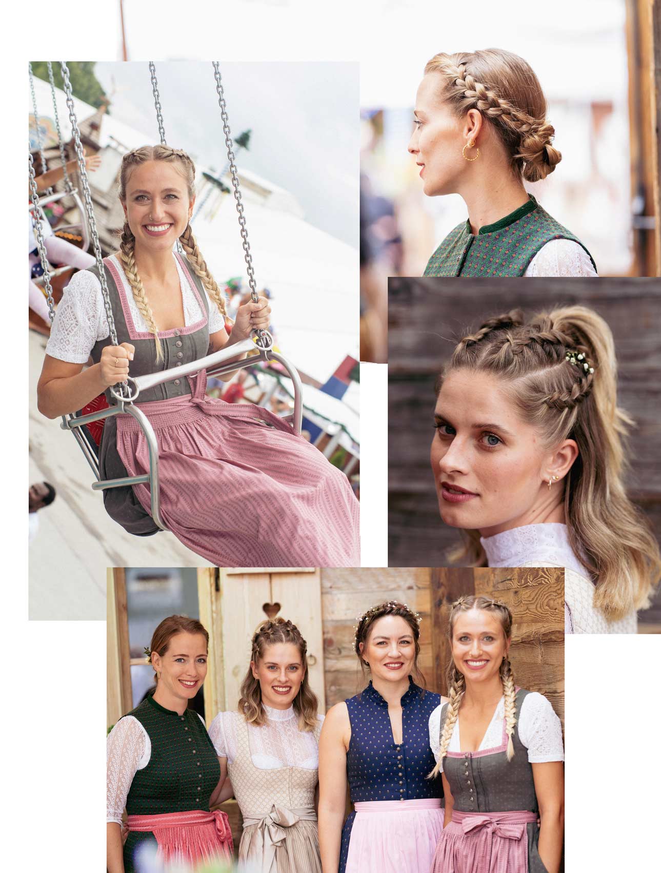 Übersicht Wiesnfrisuren